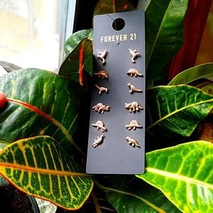 Tiny dino earrings